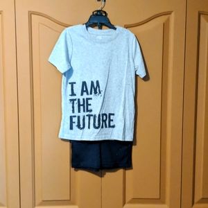 NWT Boys size L (6x) 2-piece shirt/shorts set